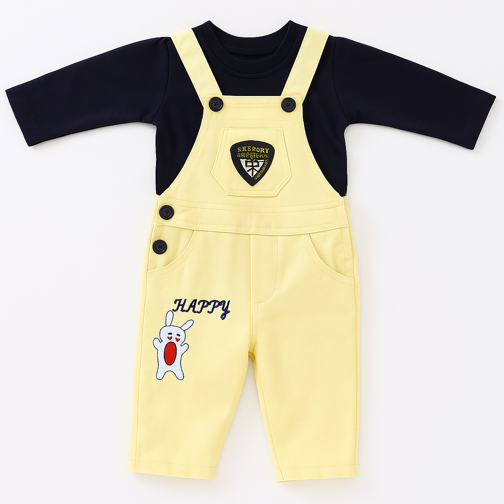 Toddlers 2 Pcs T-Shirt & Dungaree Set
