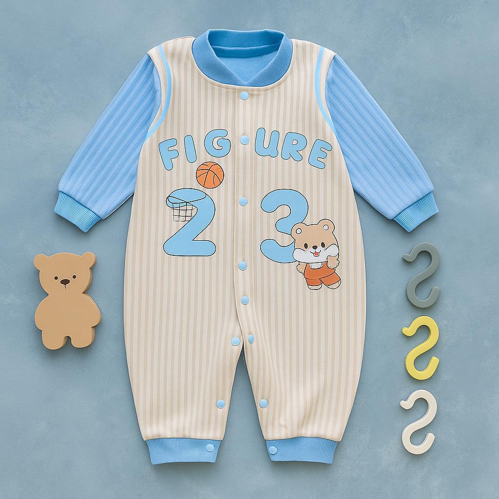 Kids Button-down Fleece Romper