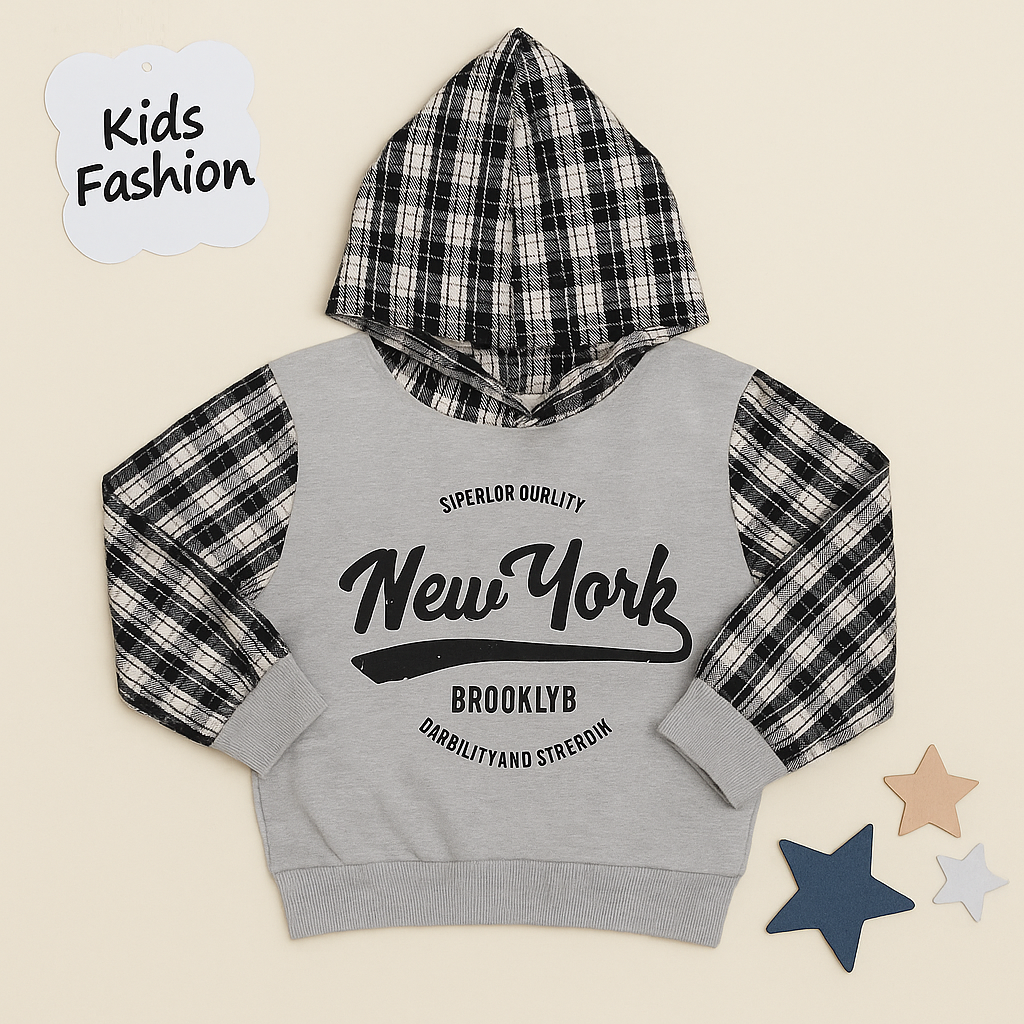 New York Style 2 Pcs Zipper Hoodie & Jogger Pant Set