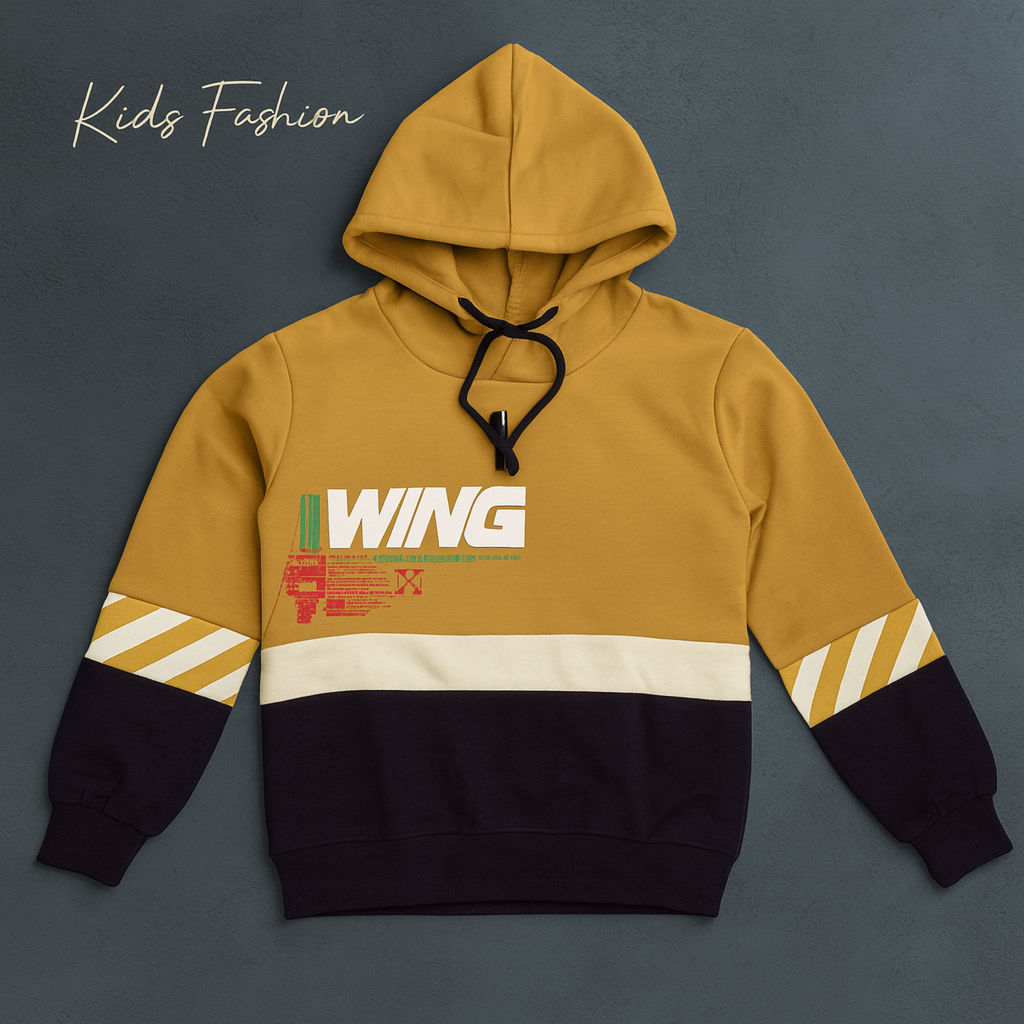 Boys Casual Wear Pull Up Hoodie