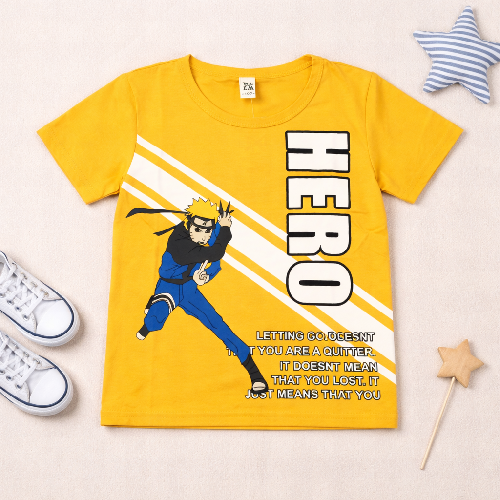 Kids Hero Themed Summer T-Shirt