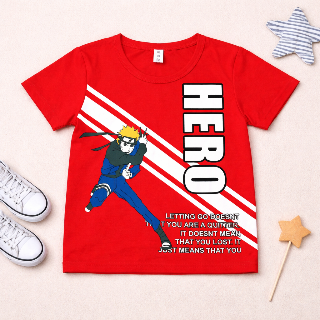 Kids Hero Themed Summer T-Shirt