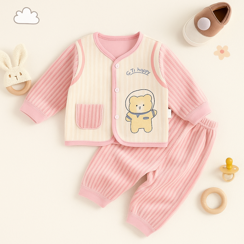 Easy-Wear 2 Pcs Button-down Shirt & Trouser Set