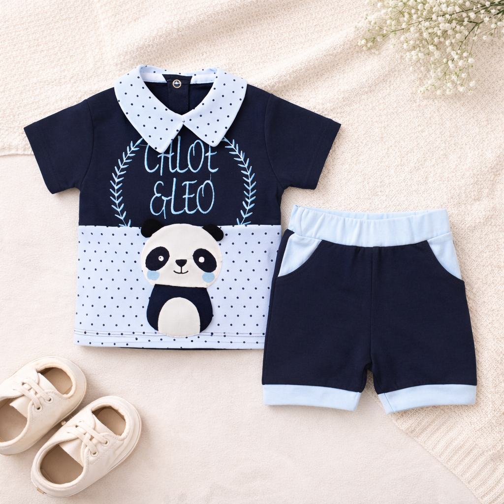 Chloe & Leo 2 Pcs Shirt & Short Outfit