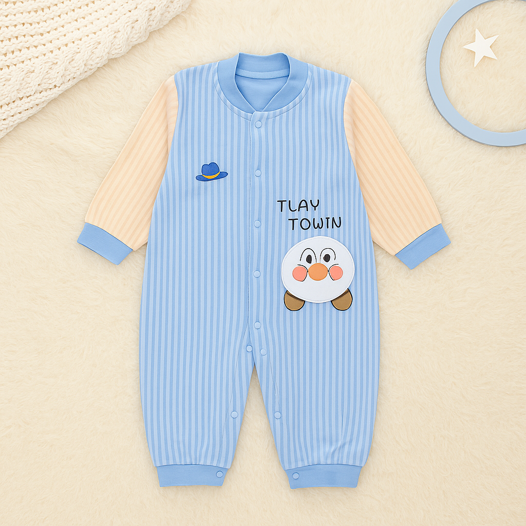 Tlay Towin Full Button-down Fleece Romper