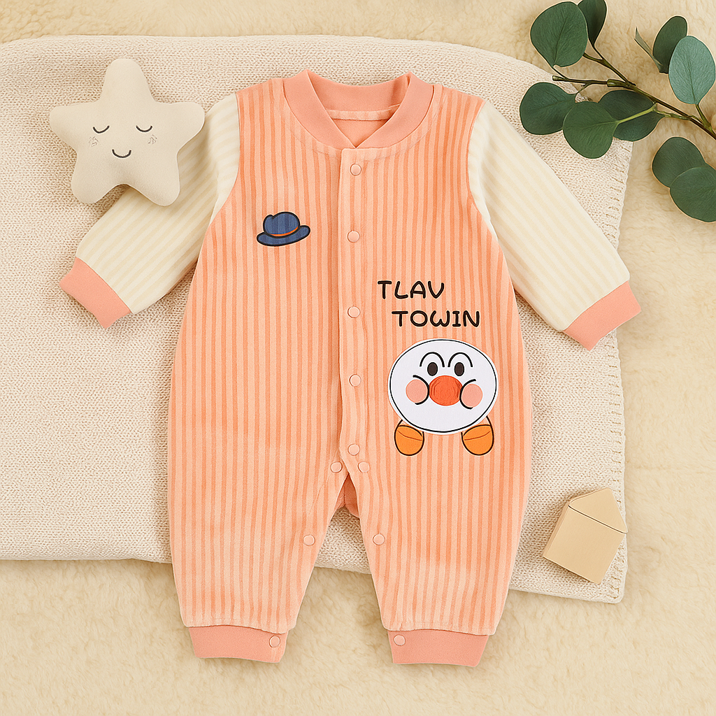 Tlay Towin Full Button-down Fleece Romper