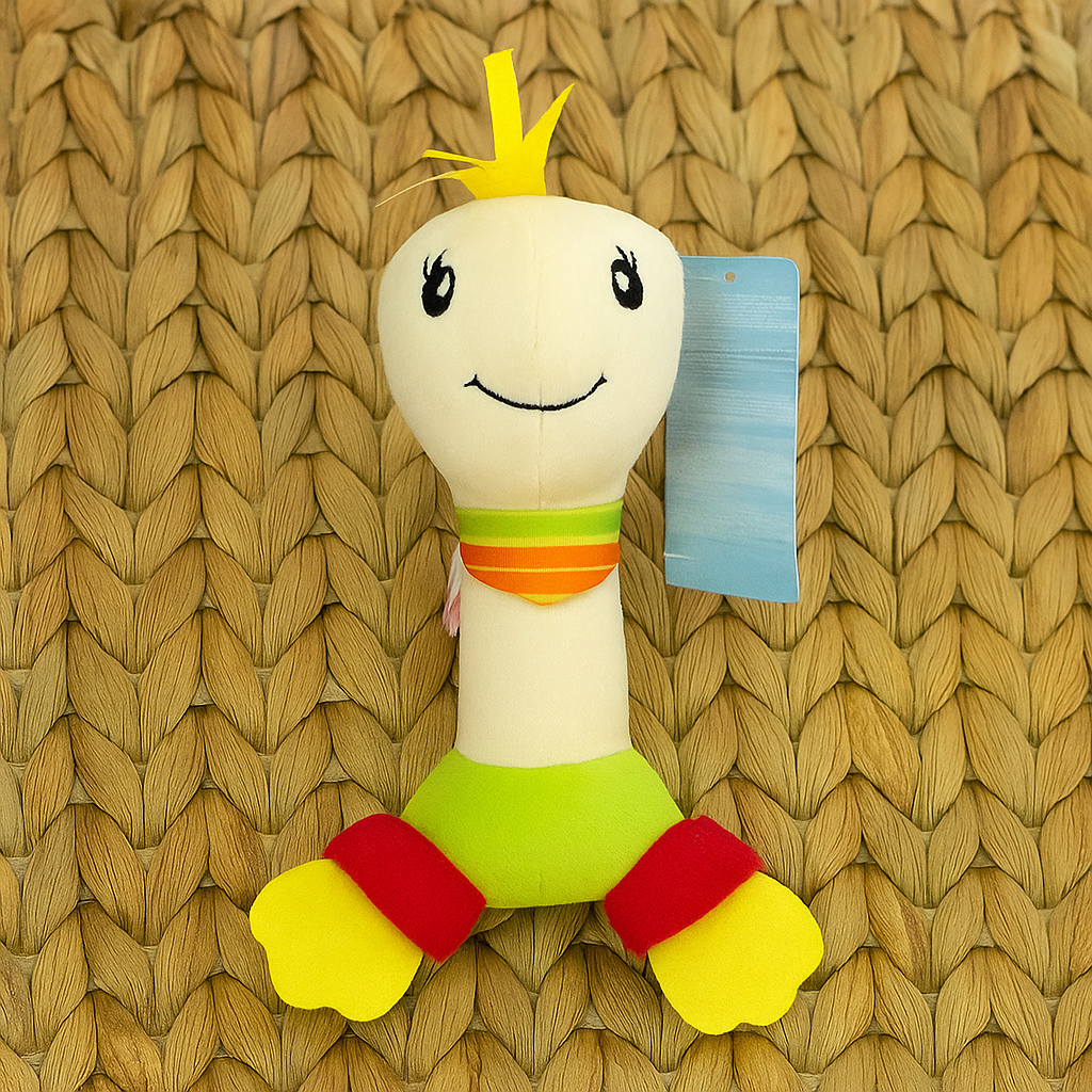 BB Sky Hand Rattle With Attached Teether
