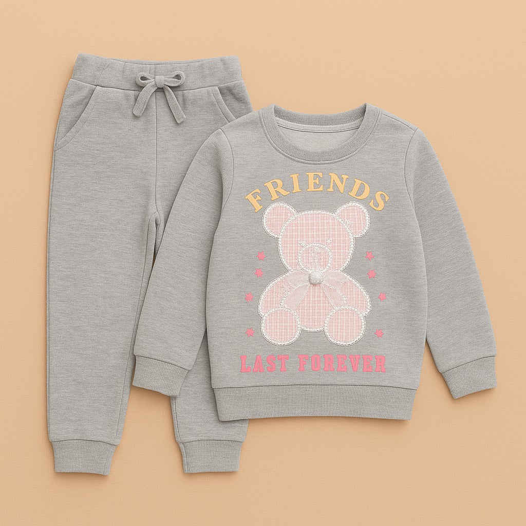 Girls 2 Pcs Sweatshirt & Jogger Pant Set