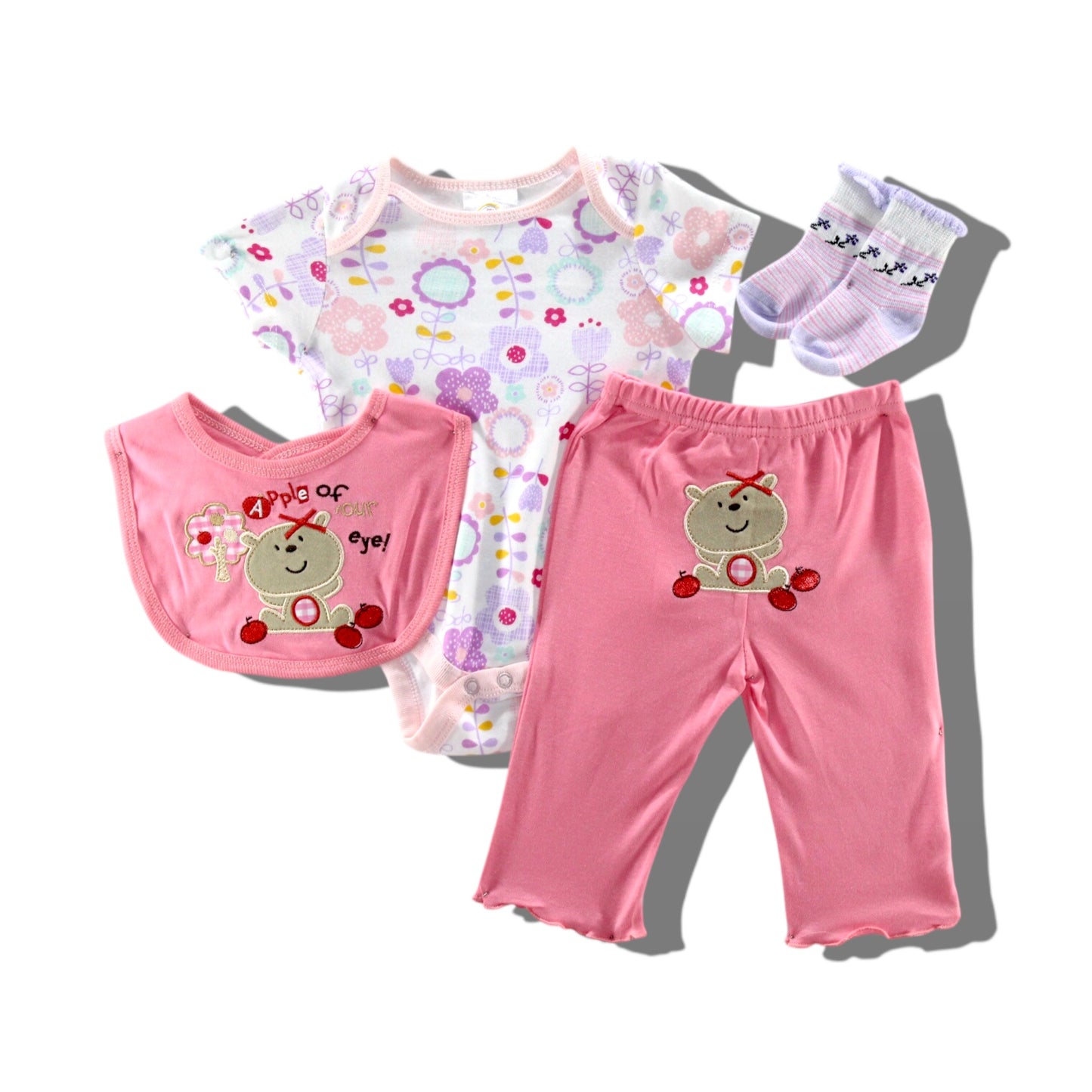 Sanyong 4 Pcs Layette Set - Apple Of Your Eye