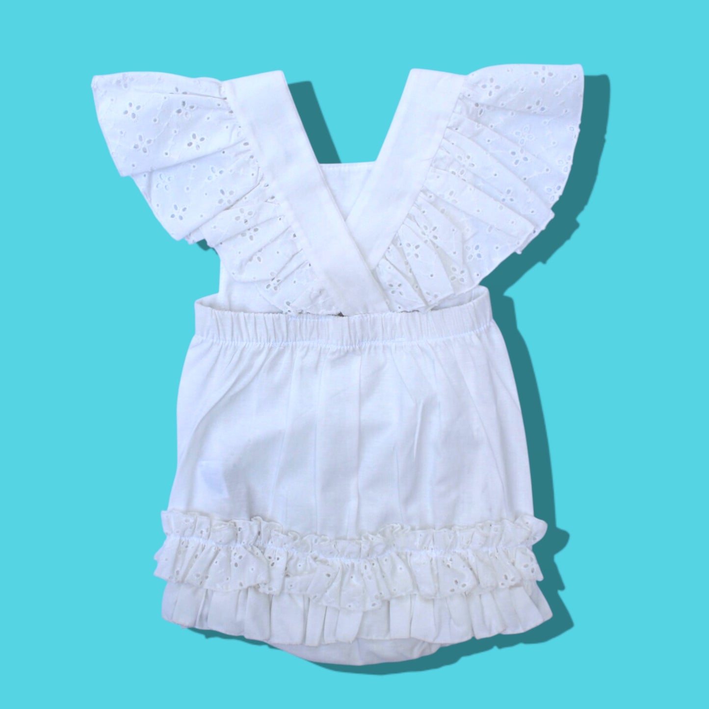 Mini Baray Girls Jumper - White