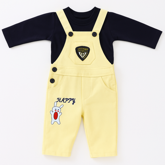 Toddlers 2 Pcs T-Shirt & Dungaree Set