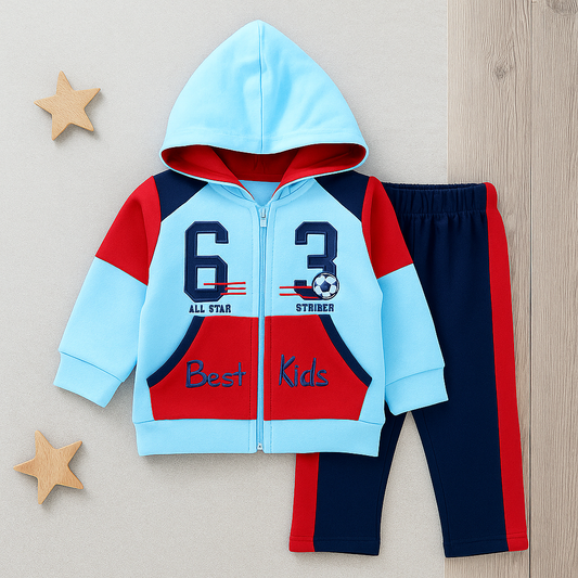 My Kids 2 Pcs Hoodie & Trouser Set