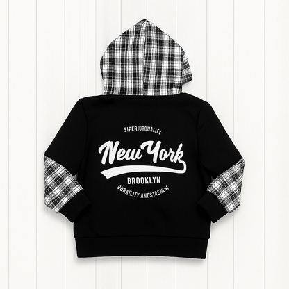 New York Style 2 Pcs Zipper Hoodie & Jogger Pant Set