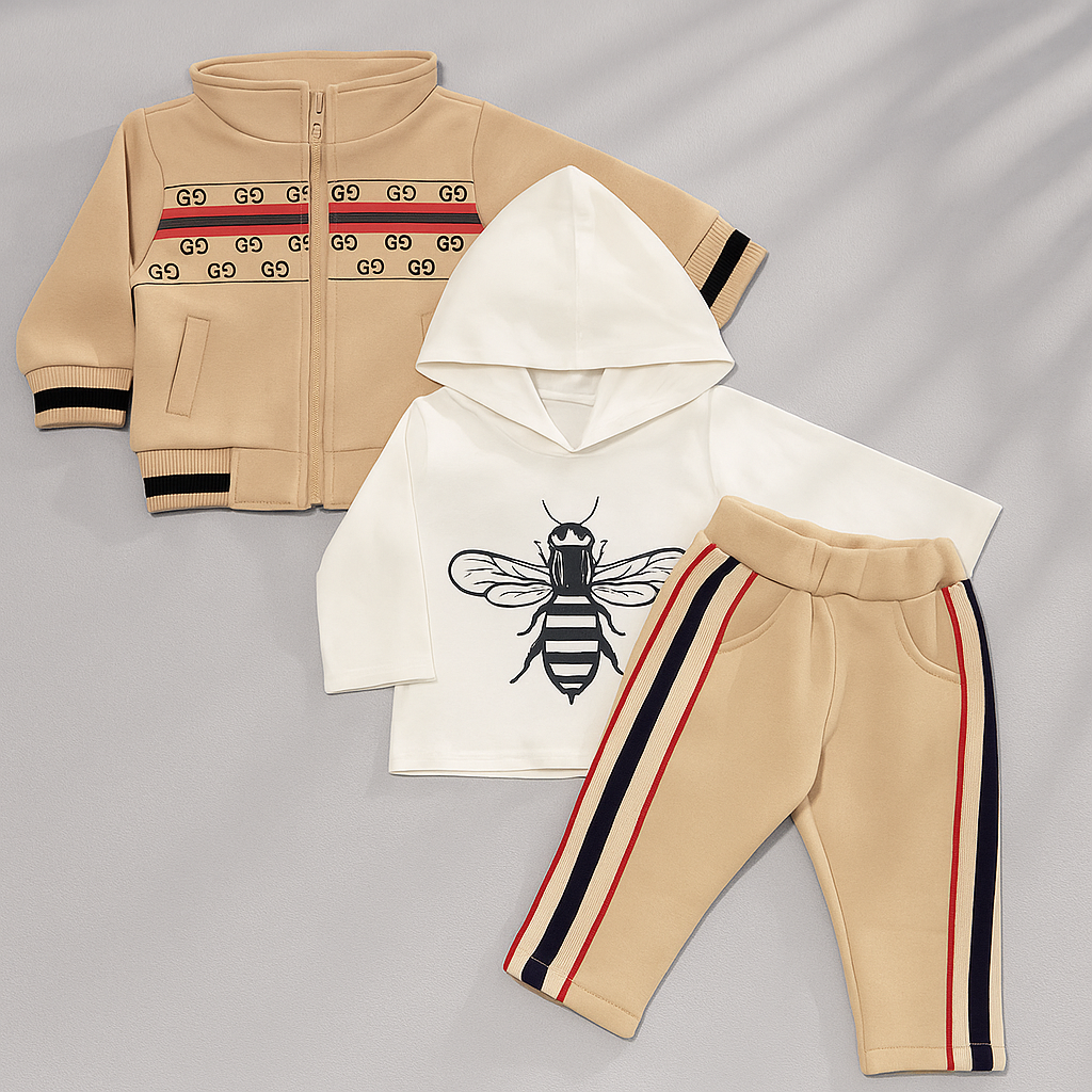 Boys 3 Pcs Gucci Style Winter Outfit