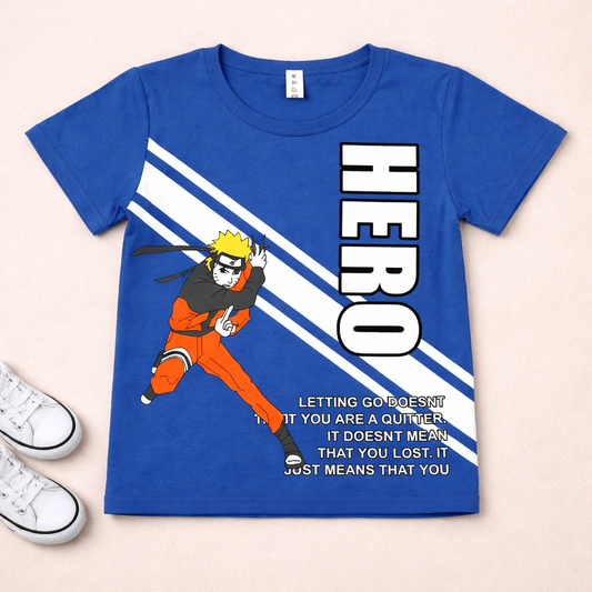 Kids Hero Themed Summer T-Shirt