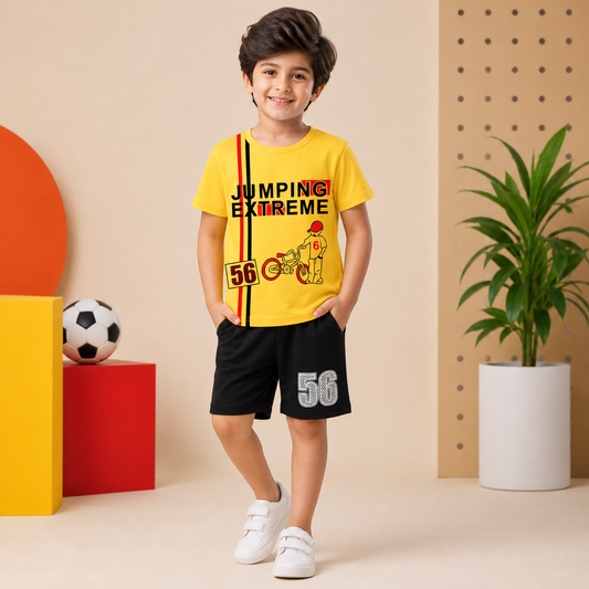 Boys 2 Pcs T-Shirt & Short Outfit