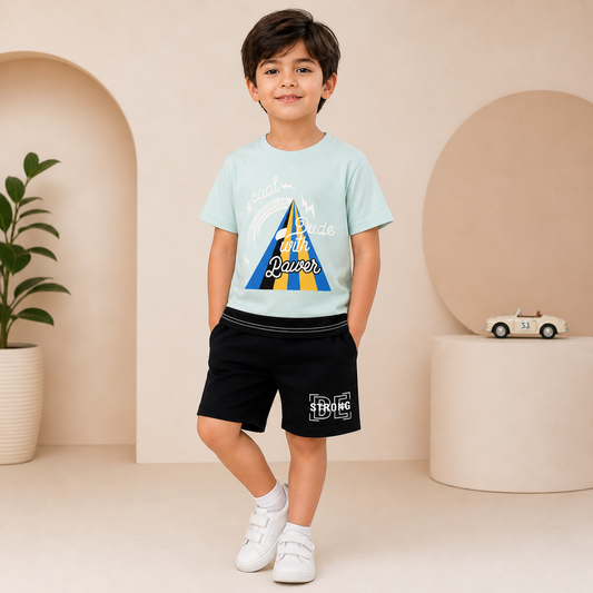 Boys 2 Pcs T-shirt & Short Set