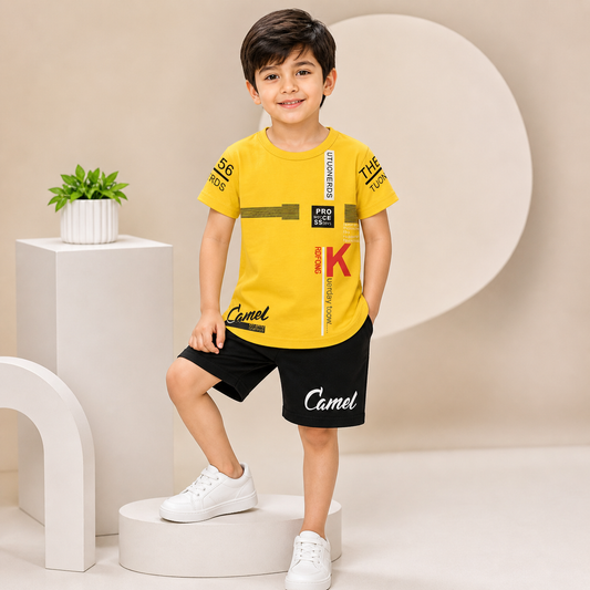 Boys 2 Pcs T-Shirt & Short Outfit