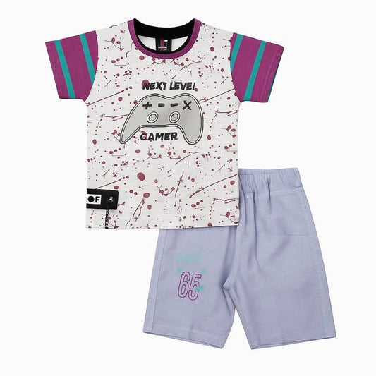 Boys 2 Pcs T-Shirt & Short Set