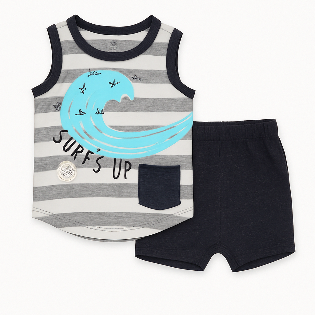 Boys 2 Pcs Sandos & Short Set