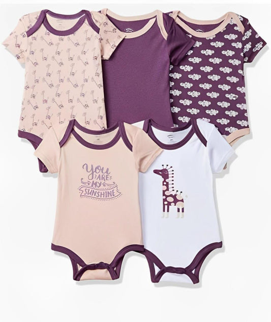 Mother’s Choice Pack Of Five Bodysuits - You Are My Sunshine