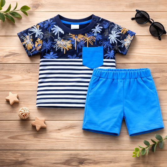 Kids 2 Pcs T-Shirt & Short Outfit