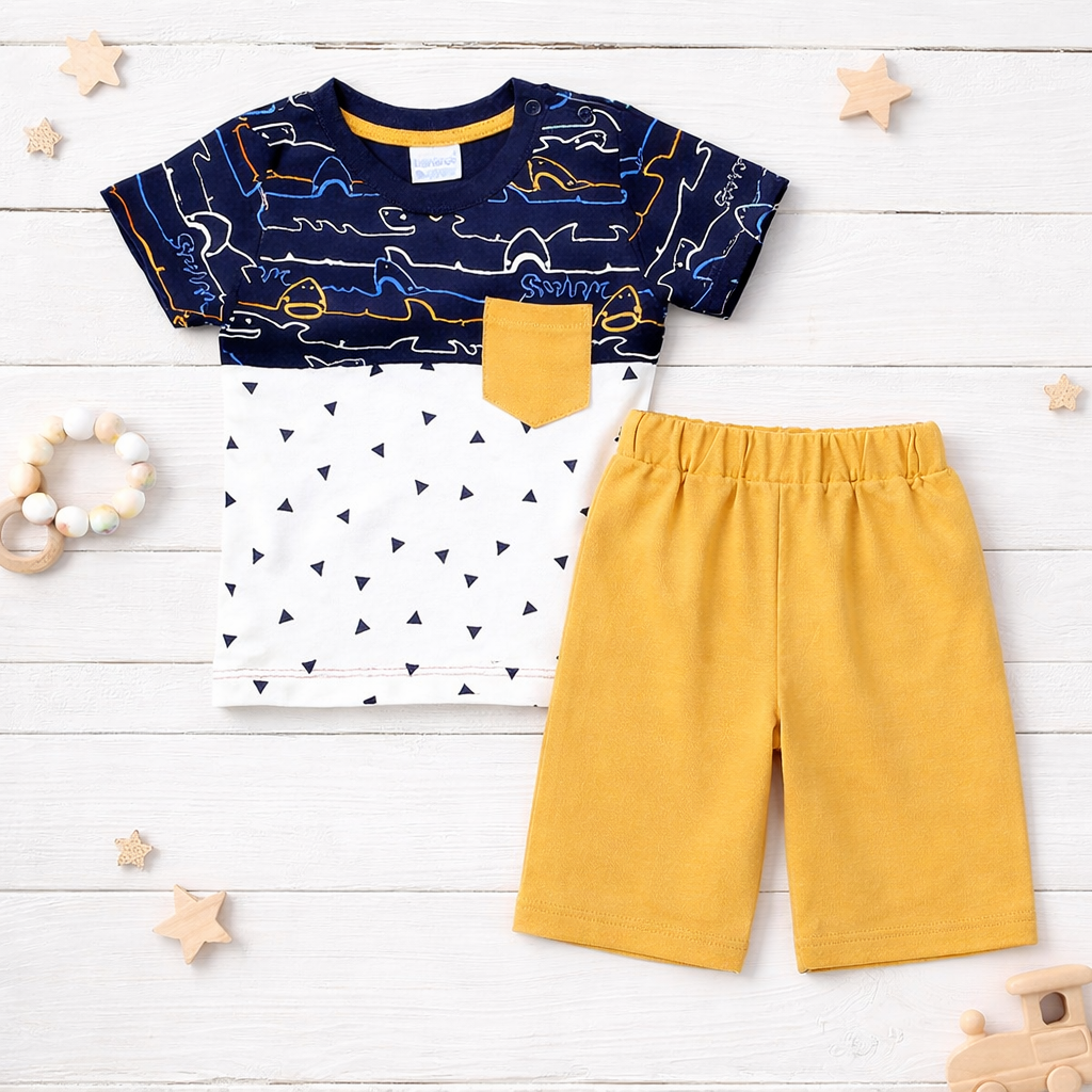 Kids 2 Pcs T-Shirt & Short Set
