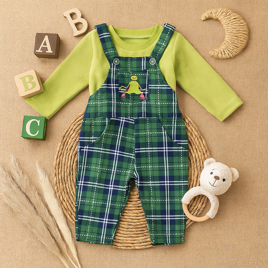 Toddlers 2 Pcs T-Shirt & Dungaree Set