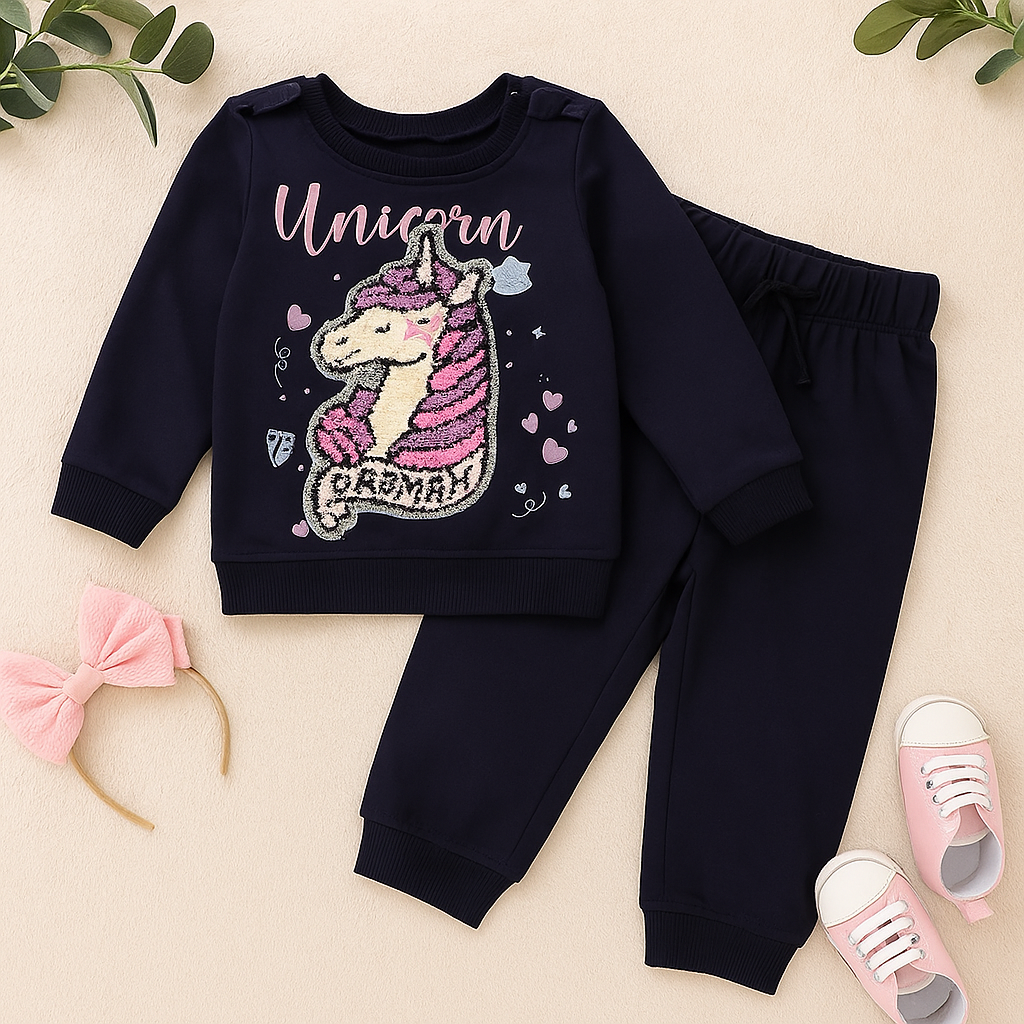 Girls 2 Pcs Sweatshirt & Jogger Pant set