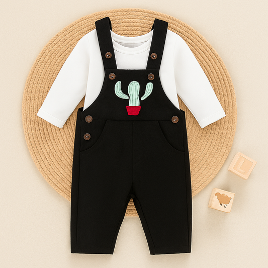 Toddlers 2 Pcs T-Shirt & Dungaree Set