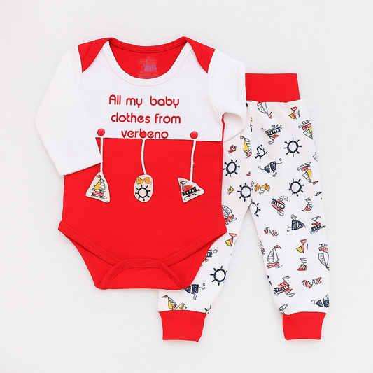 Toddlers 2 Pcs Bodysuit & Jogger Pant Set -All My Baby Clothes From Verona