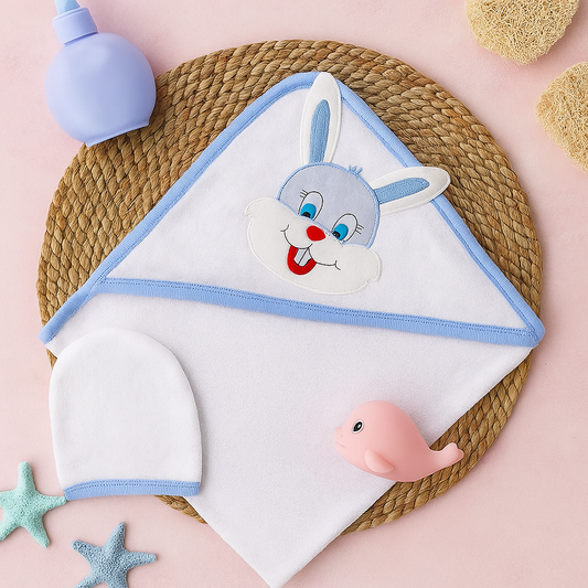 Hooded Towel With Bath Cap