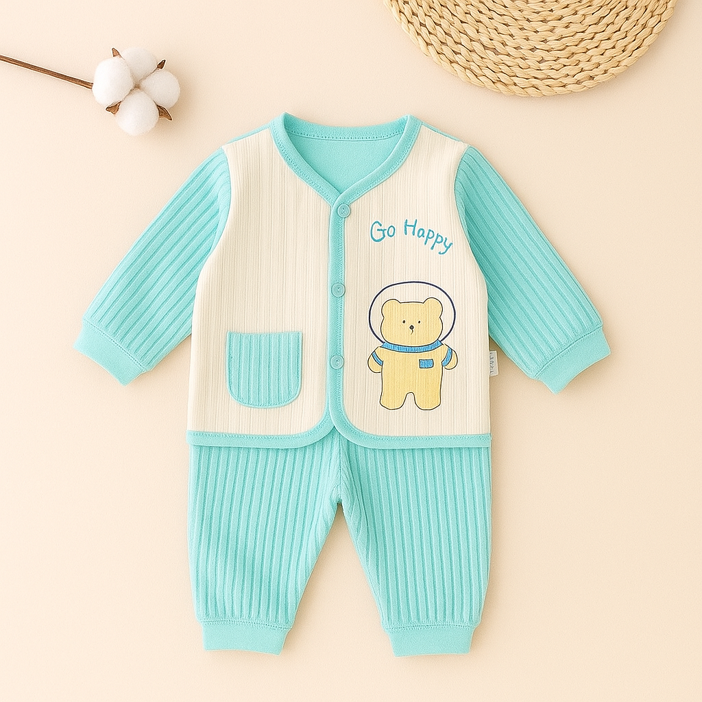 Easy-Wear 2 Pcs Button-down Shirt & Trouser Set