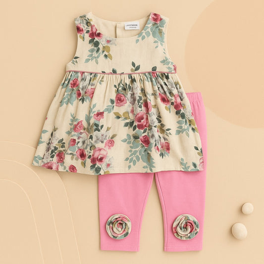 Wonderchild 2 Pcs Sleeveless Top & Tights Set