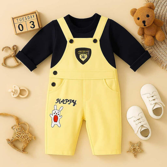Toddlers 2 Pcs T-Shirt & Dungaree Set