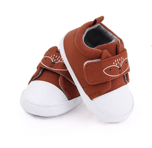 Boys Pre-walking Mouse Print Shoes - Brown