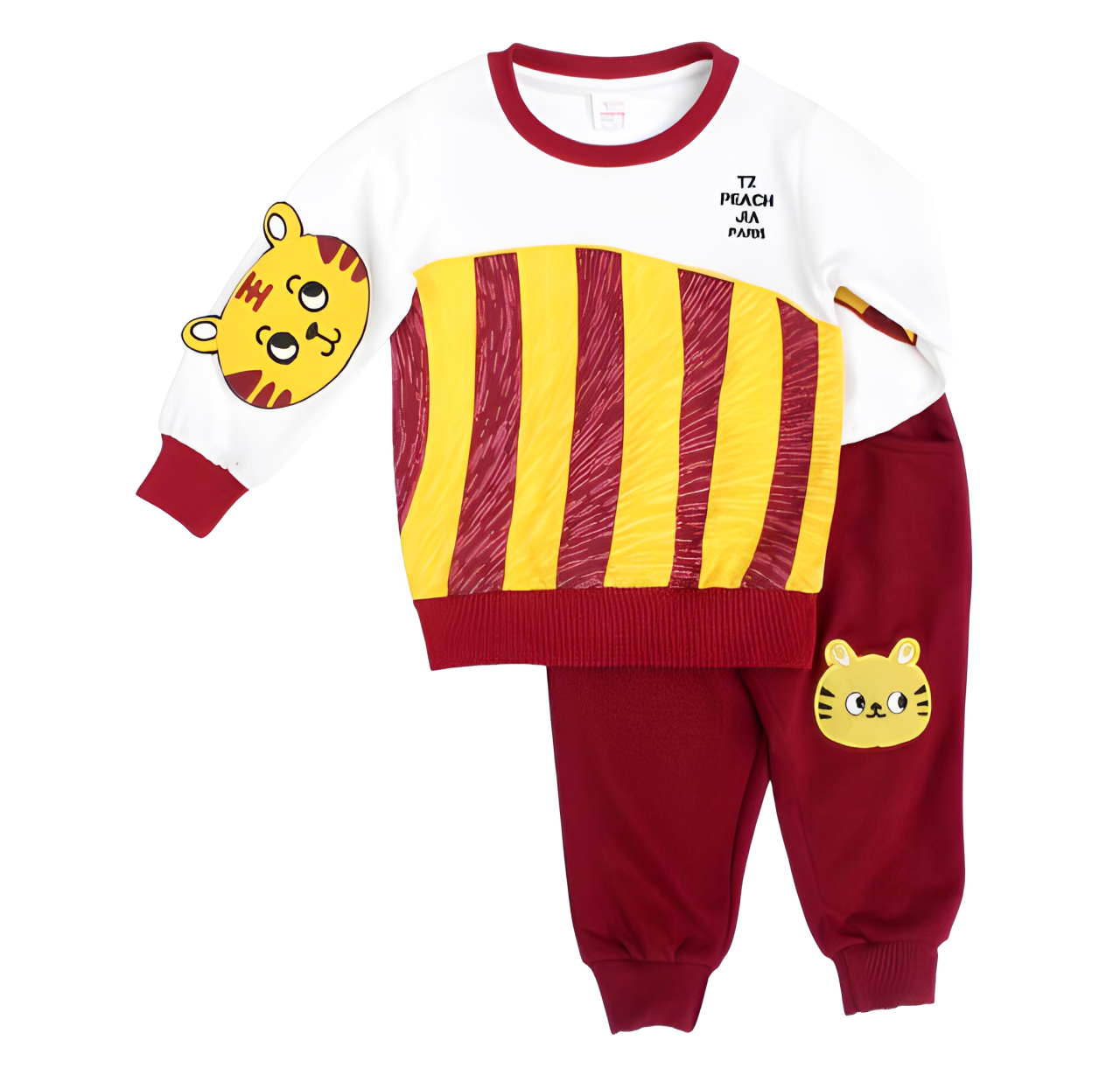 Toddlers 2 Pcs Sweatshirt & Trouser Set - Lion