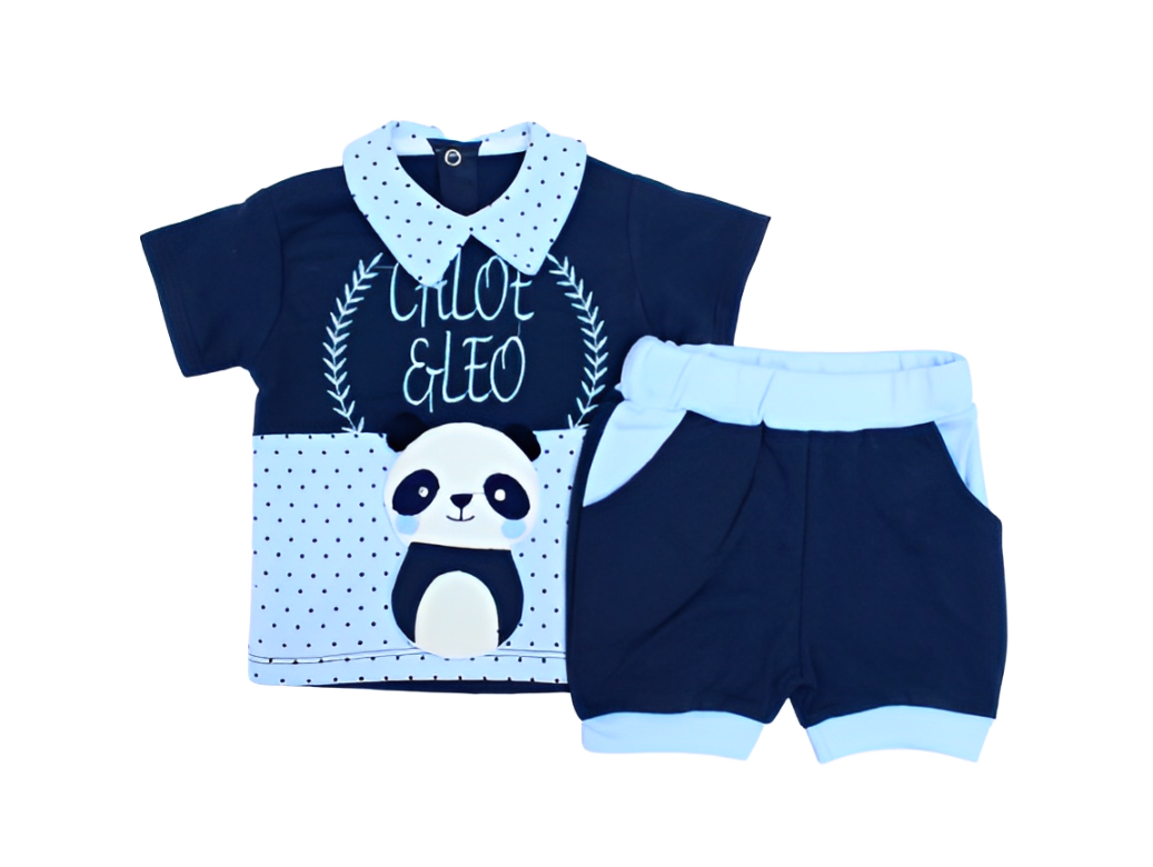 Astro Baby 2 Pcs T-Shirt & Short Set -Chloe & Leeo