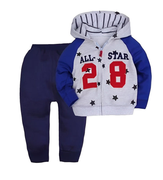 Tedmimak 2 Pcs Set Hoodie With Trouser - All Star 28