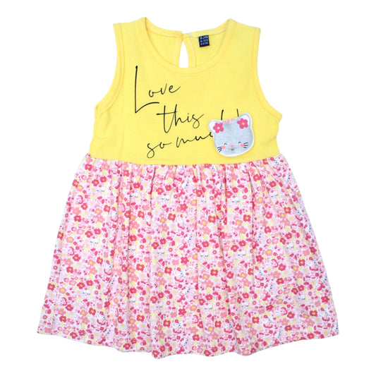 Miniworld Girls Sleeveless Frock - Love This Summer