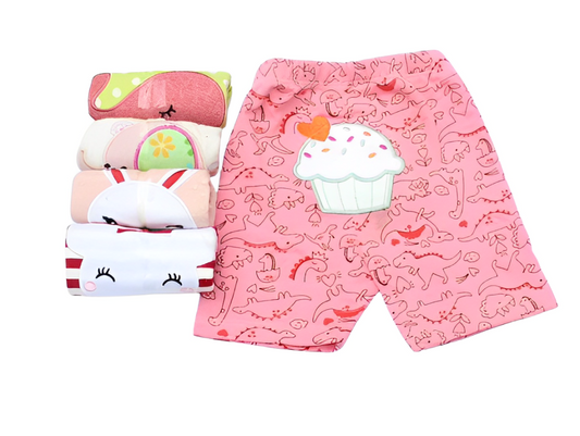 Tedmimak Pack Of 5 Girls Summer Shorts