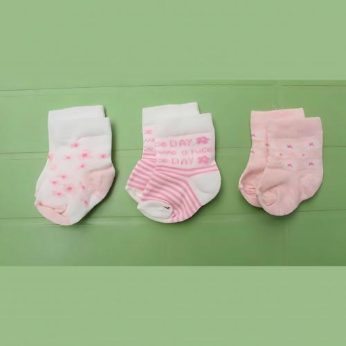 Girls Pack Of 3 Socks - Flowers