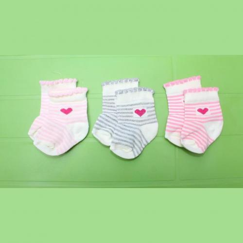 Girls Pack Of 3 Socks - Hearts