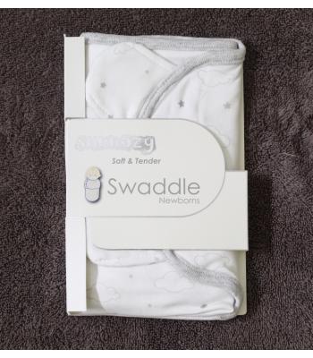 Sunnozy Newborn Swaddle Wrap - Clouds & Stars