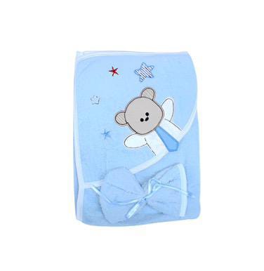 2 Pcs Set Hooded Towel With Small Hand Towel - Bear