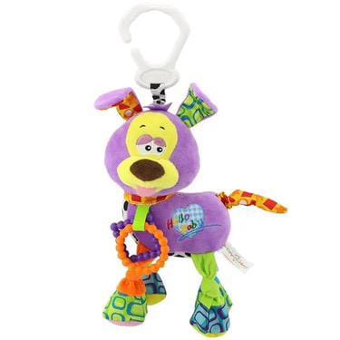 Happy Monkey Cot & Pram Hanging Vibrational Toy - Purple