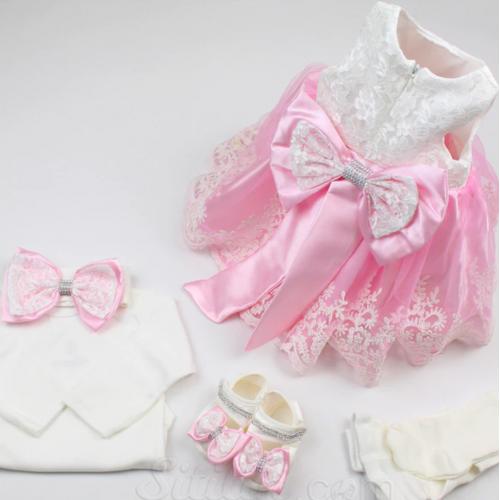 Baby Lia 5 Pcs Girls Turkish Starter Set - Pink