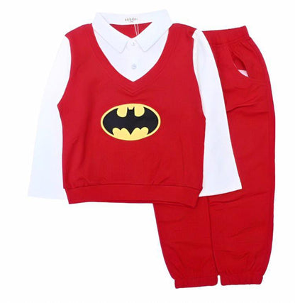 Batman Collar Style Sweatshirt With Jogger Pants