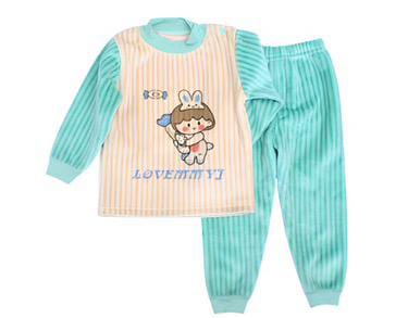 Lovemmyi 2 Pcs Fleece Shirt & Trouser Set -Green