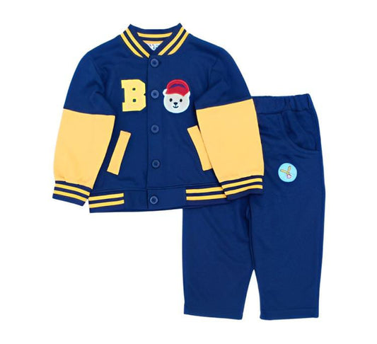 My Kids 2 Pcs Upper & Trouser With Pocket Detailing -Bear Y